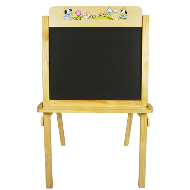 Wooden Kid Standing Easel Chalkboard Art Blackboard Easel